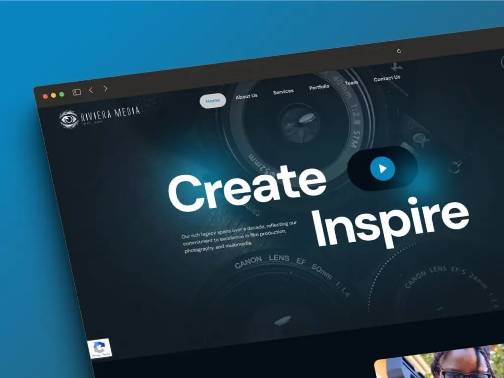 Riviera Media website homepage